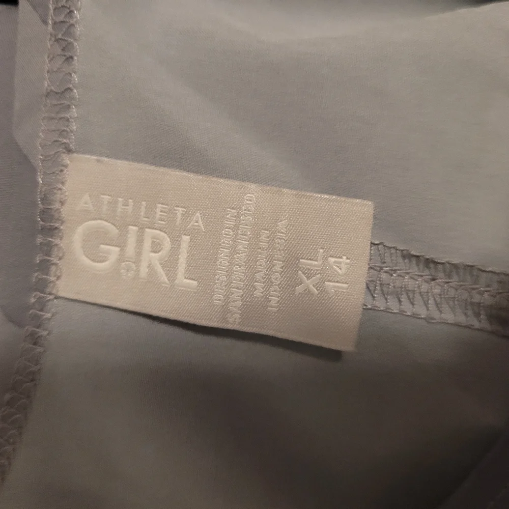 ATHLETA GIRL Size XL 14 On The Go Romper Gray Camo Active